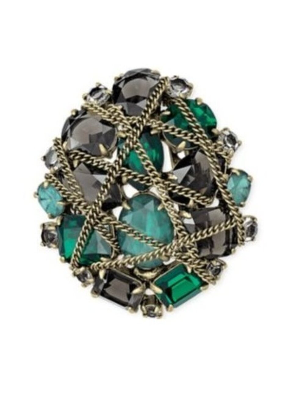 Stella & Dot After The Rain Chain Wrapped Brooch/Pendant
